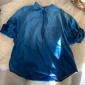 Current/Elliot Soft Denim T-shirt | Size S